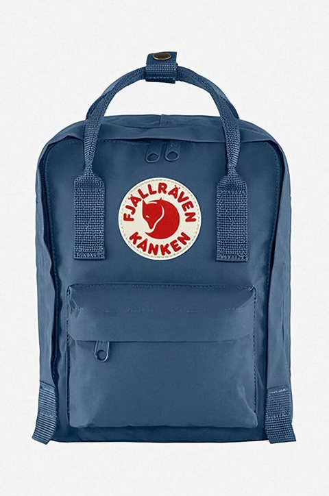 Fjallraven plecak Kanken Mini kolor niebieski duży gładki F23561.540-540 - zdjęcie produktu nr 1