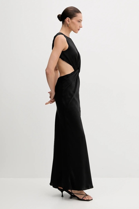Bardot sukienka kolor czarny maxi prosta 59915DB - zdjęcie produktu nr 2