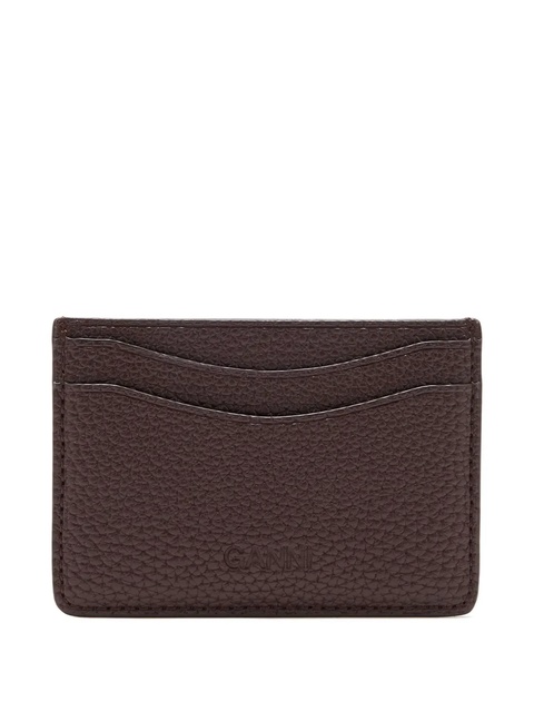 GANNI Bou logo card holder - Brown - zdjęcie produktu nr 2