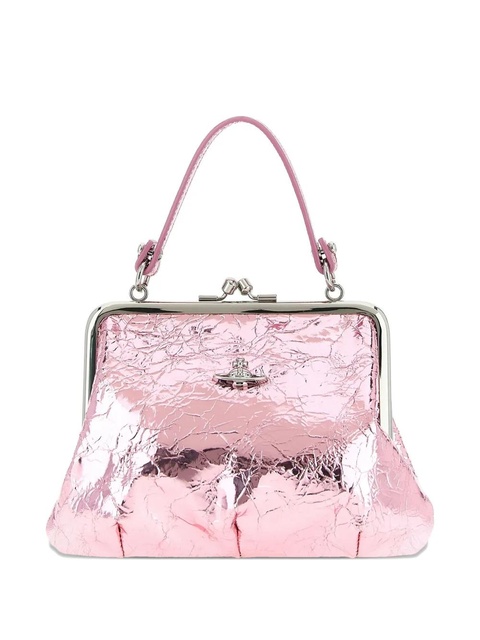 Vivienne Westwood Granny Frame metallic-effect tote bag - Pink - zdjęcie produktu nr 1