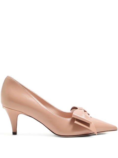 Valentino Garavani 65mm Bowow leather pumps - Pink - zdjęcie produktu nr 1