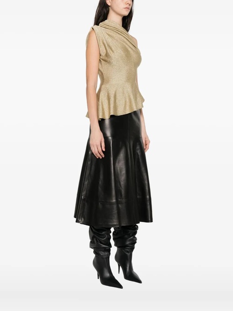 KHAITE Aimee draped blouse - Yellow - zdjęcie produktu nr 1