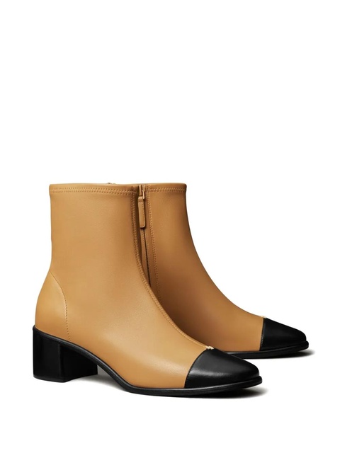 Tory Burch 50mm cap-toe ankle boots - Brown - zdjęcie produktu nr 2