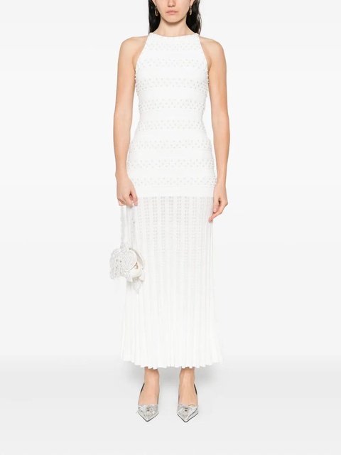 SANDRO pearl-embellished maxi dress - Neutrals - zdjęcie produktu nr 2