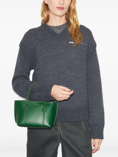 Tory Burch Perry topstitch mini bag - Green - zdjęcie produktu nr 2