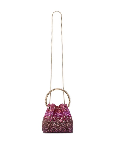 Jimmy Choo Bon Bon crystal-embellished mini bag - Pink - zdjęcie produktu nr 2