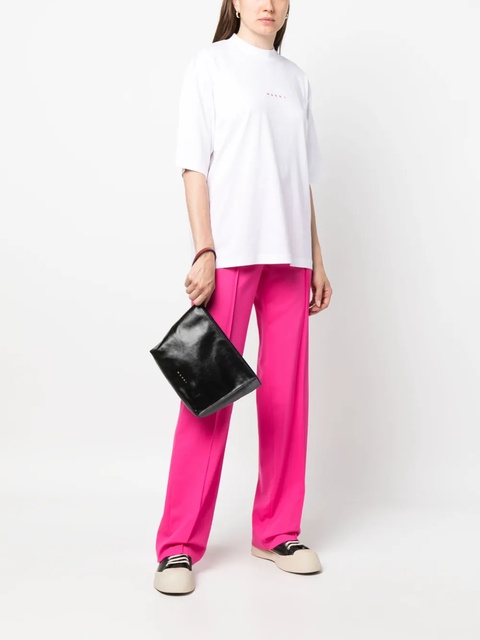 Marni colourblock logo-print clutch - Black - zdjęcie produktu nr 2