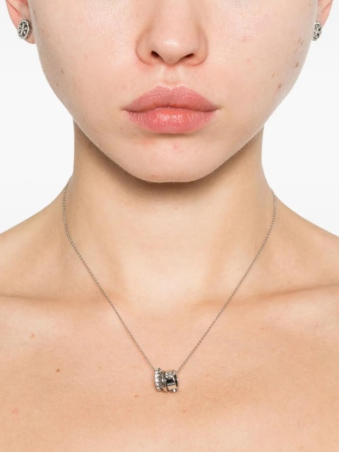 Tory Burch Miller crystal-embellished necklace and earring set - Silver - zdjęcie produktu nr 1