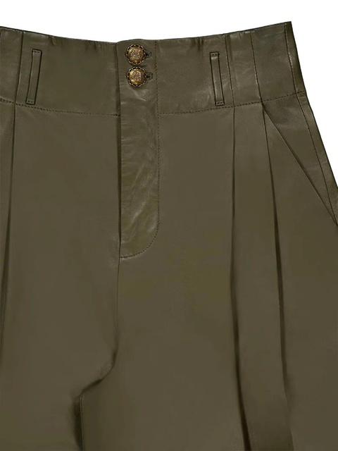 ZIMMERMANN tailored leather trousers - Green - zdjęcie produktu nr 2