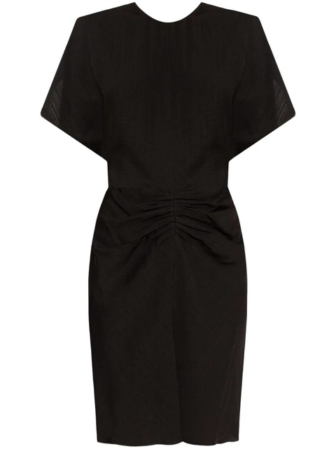 Victoria Beckham gathered-detail mini dress - Black - zdjęcie produktu nr 1