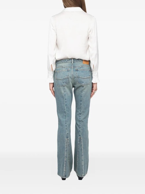 Zadig&Voltaire Eclip stud-embellished flared jeans - Blue - zdjęcie produktu nr 2