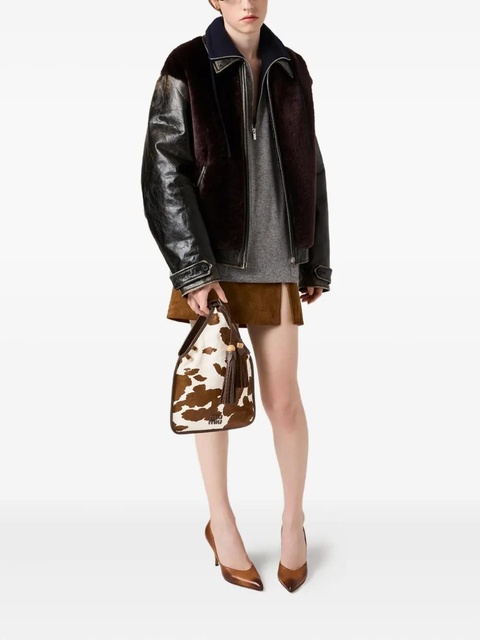 Miu Miu animal-print tote bag - White - zdjęcie produktu nr 2