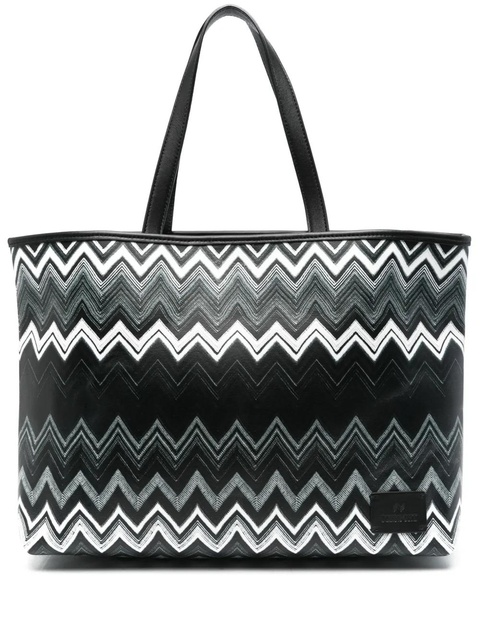 Missoni large canvas tote bag - Black - zdjęcie produktu nr 1