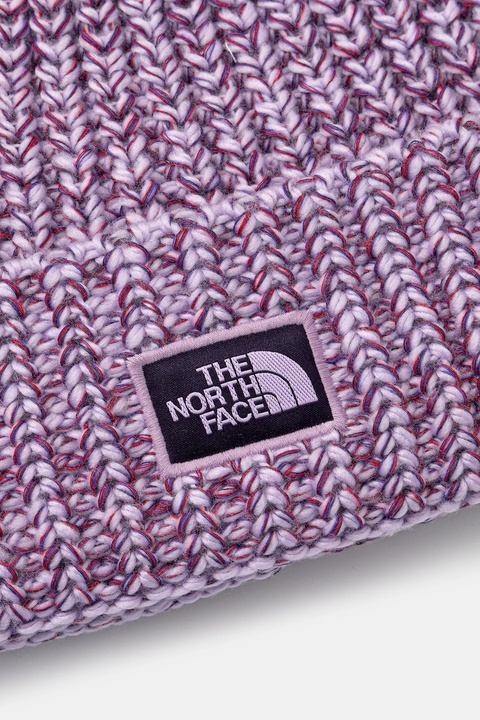 The North Face czapka Cozy Chunky Cabin Beanie kolor różowy NF0A887WFH81 - zdjęcie produktu nr 2