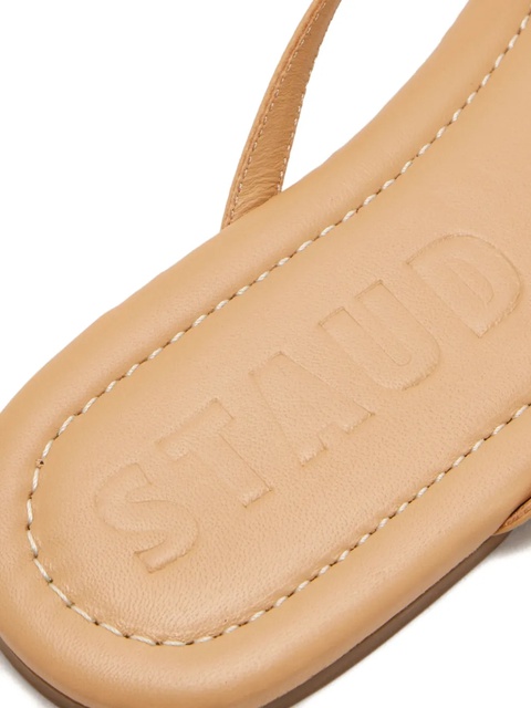 STAUD leather thong sandals - Neutrals - zdjęcie produktu nr 2