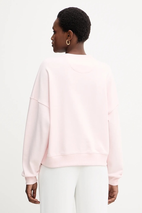 Guess bluza bawełniana RACHELE damska kolor różowy z aplikacją W5YQ04 KC8I0 - zdjęcie produktu nr 2