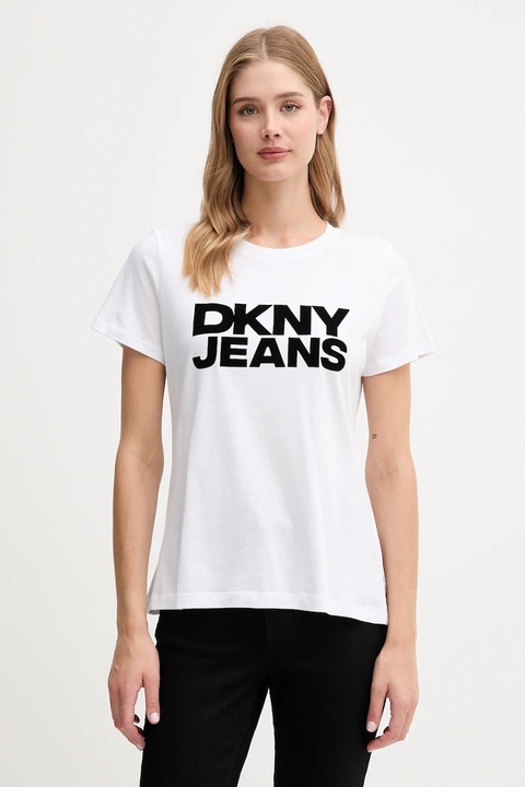 Dkny t-shirt damski kolor biały DJ4T1265 - zdjęcie produktu nr 1