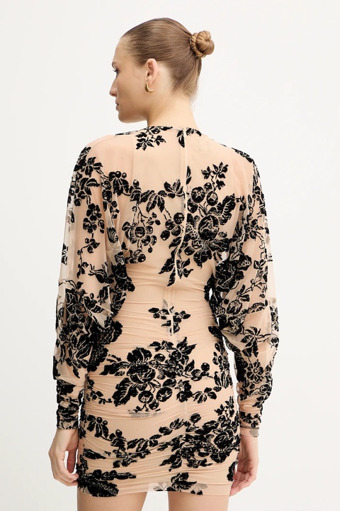 Pinko sukienka kolor beżowy mini dopasowana 105624 A2QD - zdjęcie produktu nr 2