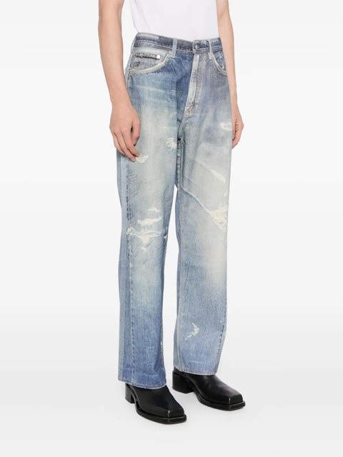 OUR LEGACY Third Cut printed denim jeans - Blue - zdjęcie produktu nr 2