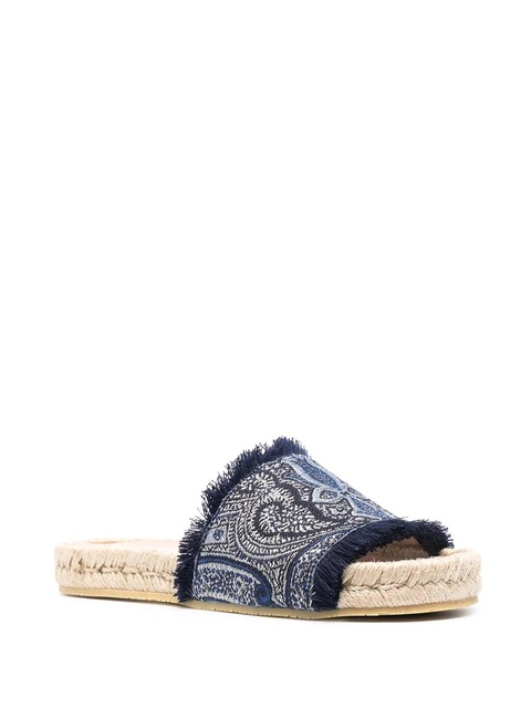 ETRO paisley open-toe sandals - Blue - zdjęcie produktu nr 2