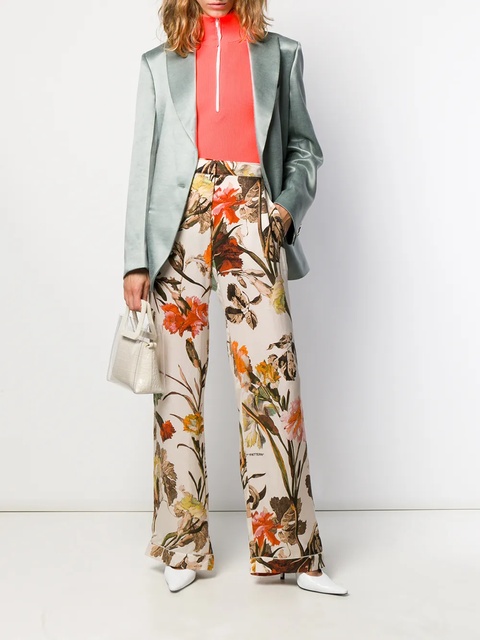 Off-White satin blazer - Green - zdjęcie produktu nr 2