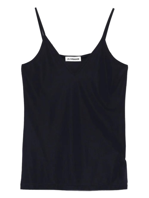 Jil Sander V-neck spaghetti-strap top - Black - zdjęcie produktu nr 1