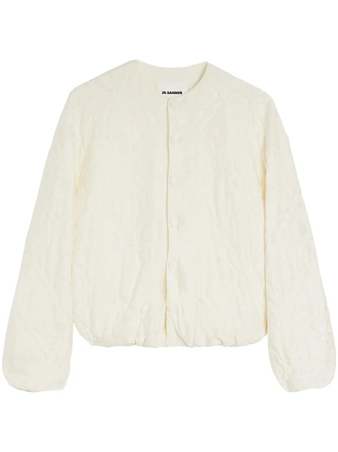 Jil Sander jacquard bomber jacket - White - zdjęcie produktu nr 1