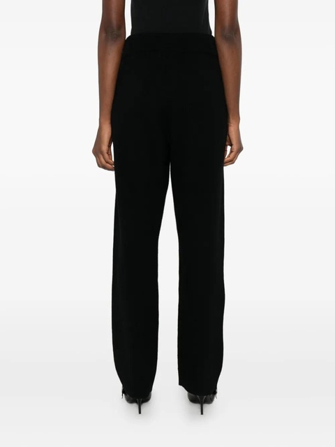 ENTIRE STUDIOS ribbed-trim trousers - Black - zdjęcie produktu nr 1