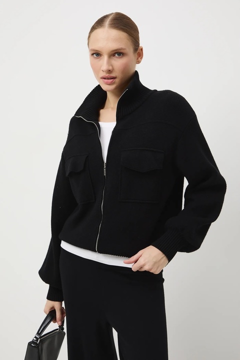 Medicine sweter damski kolor czarny lekki - zdjęcie produktu nr 1