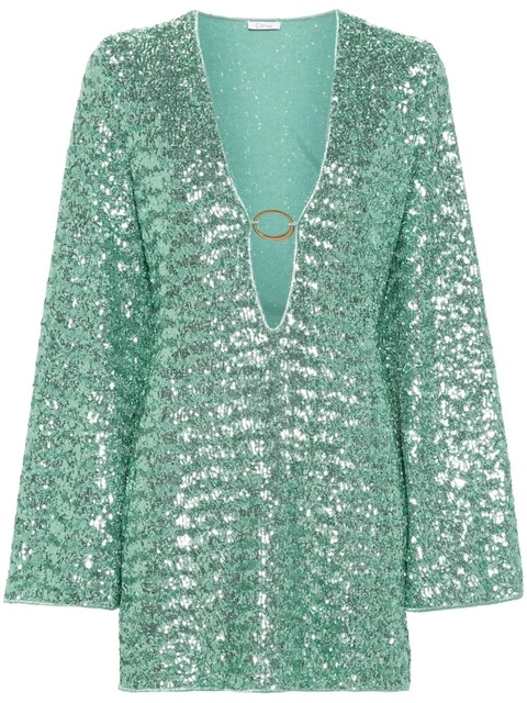 Oséree sequinned mini dress - Green - zdjęcie produktu nr 2