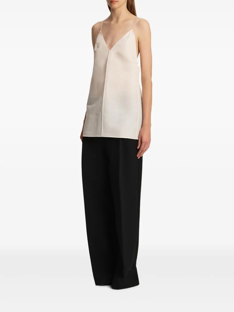 KHAITE Talsie V-neck top - Neutrals - zdjęcie produktu nr 2