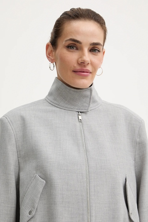 BOSS kurtka kolor szary przejściowa 50559347 - zdjęcie produktu nr 1