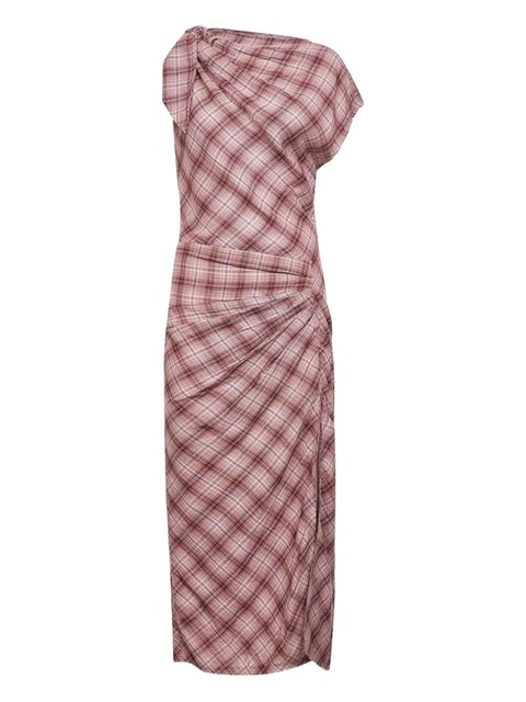 MARANT ÉTOILE asymmetric tied maxi dress - Red - zdjęcie produktu nr 1