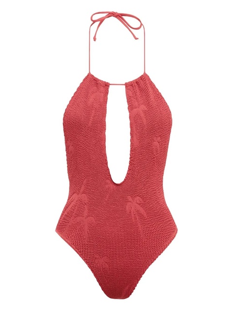Bond-eye Bisou palm-motif textured swimsuit - zdjęcie produktu nr 1
