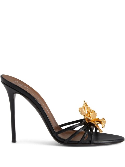 Giuseppe Zanotti 105mm Orchid Mule sandals - Black - zdjęcie produktu nr 1
