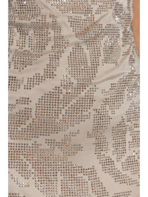Versace Crystal Barocco slip mini dress - Neutrals - zdjęcie produktu nr 2