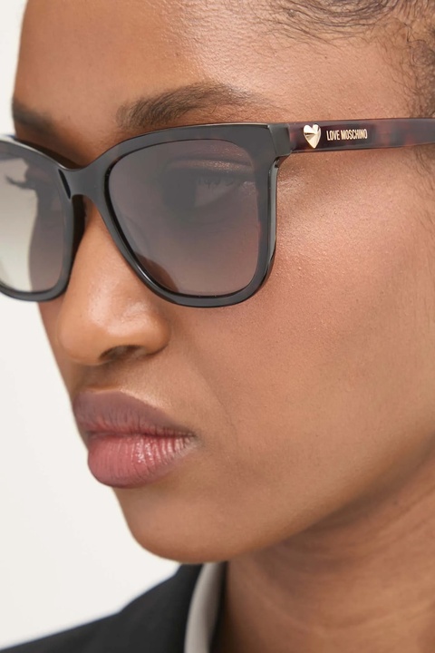 Love Moschino okulary przeciwsłoneczne damskie kolor brązowy MOL078/S - zdjęcie produktu nr 1