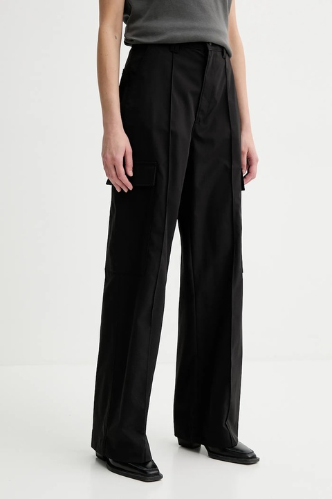 G-Star spodnie damskie kolor czarny szerokie high waist D26036-D909 - zdjęcie produktu nr 1