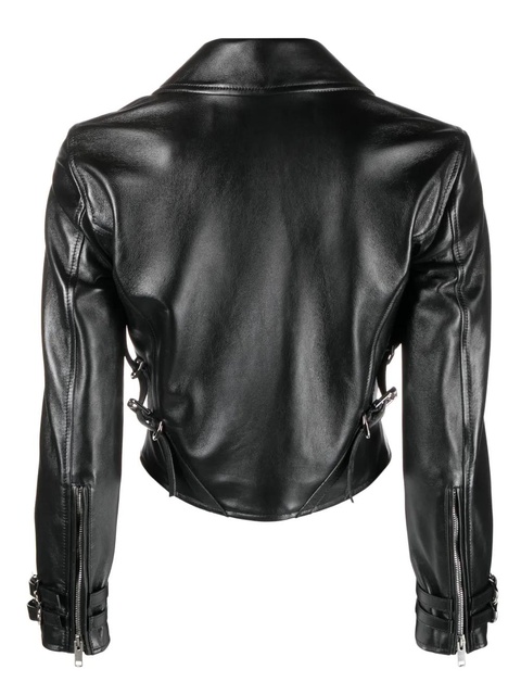 Givenchy leather cropped jacket - Black - zdjęcie produktu nr 2