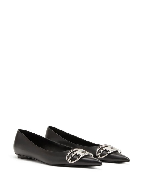 Diesel D-venus leather ballerina shoes - Black - zdjęcie produktu nr 2