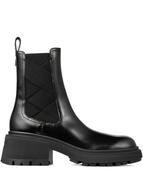Jimmy Choo 50mm Louri Combat leather boots - Black - zdjęcie produktu nr 1
