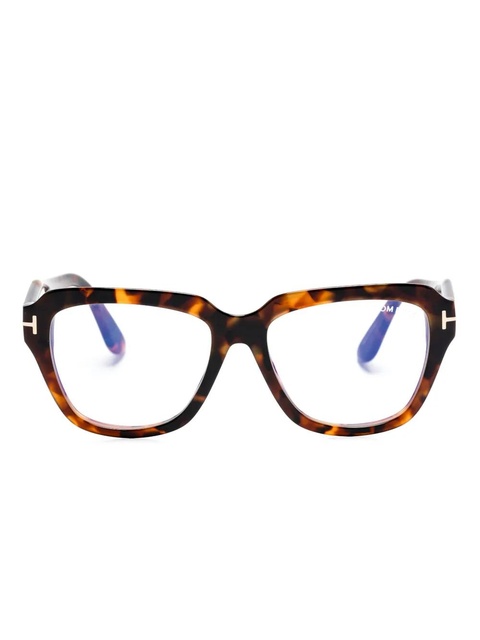 TOM FORD Eyewear oversize-frame glasses - Brown - zdjęcie produktu nr 1