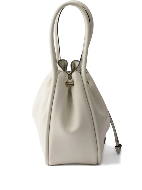 Prada small leather bucket bag - White - zdjęcie produktu nr 1