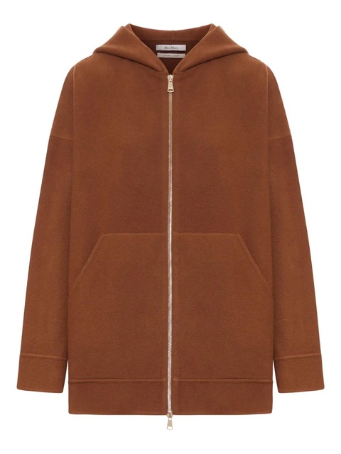 Max Mara wool zip-up hoodie - Brown - zdjęcie produktu nr 2