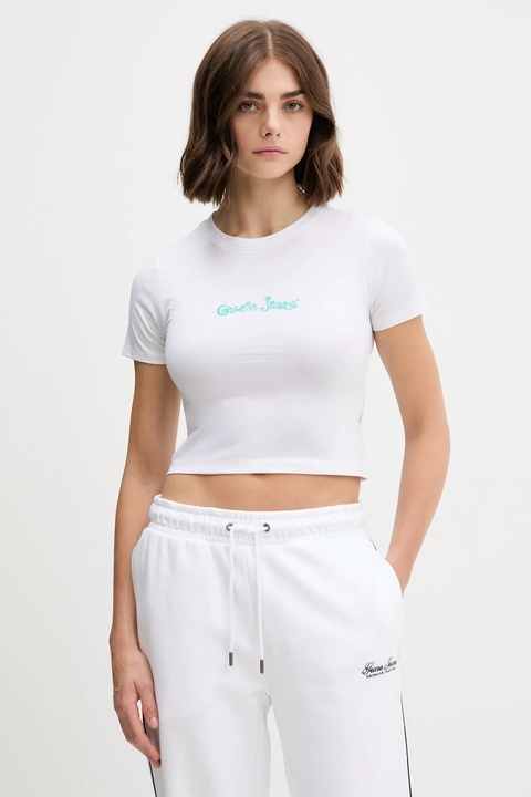 Guess Jeans t-shirt damski kolor biały W5YI24 J1314 - zdjęcie produktu nr 1