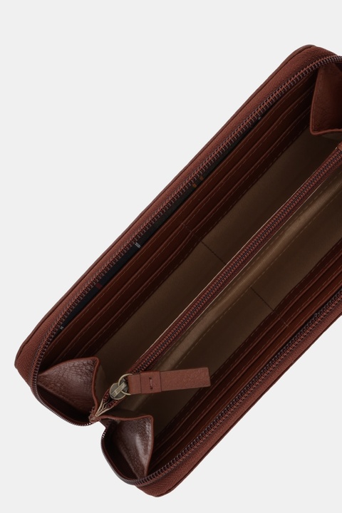 Barbour portfel skórzany damski kolor brązowy LLG0038 - zdjęcie produktu nr 2