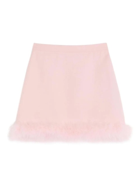 Valentino Garavani feather-hem mini skirt - Pink - zdjęcie produktu nr 2