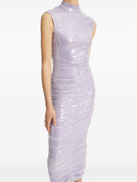 ROTATE BIRGER CHRISTENSEN sequin high-neck midi dress - Purple - zdjęcie produktu nr 2