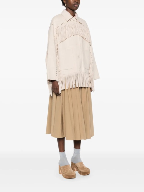 Maje fringed coat - Neutrals - zdjęcie produktu nr 2