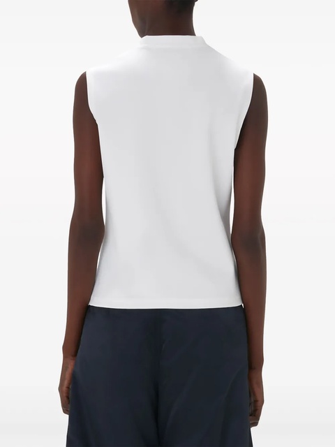 JW Anderson logo-embroidered tank top - White - zdjęcie produktu nr 2